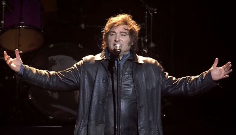 Javier Milei present}ó su nuevo libro con un show de rock y discurso político en el Movistar Arena