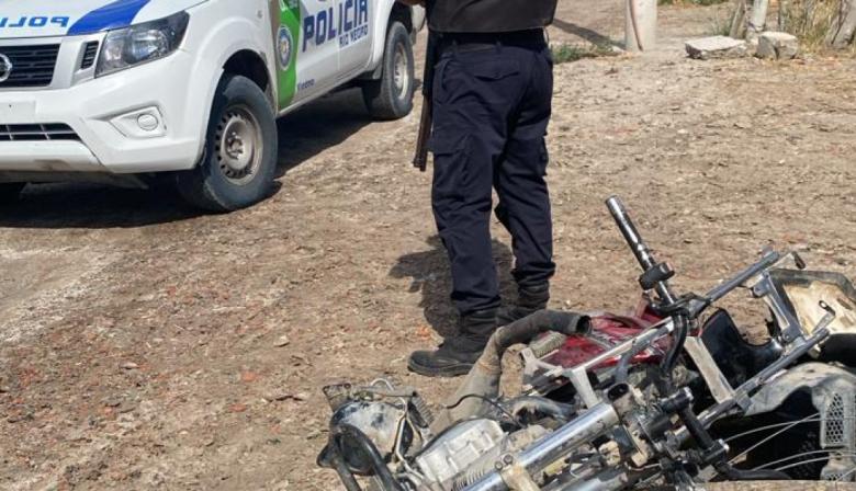 Recuperan una moto robada en la Toma Unión