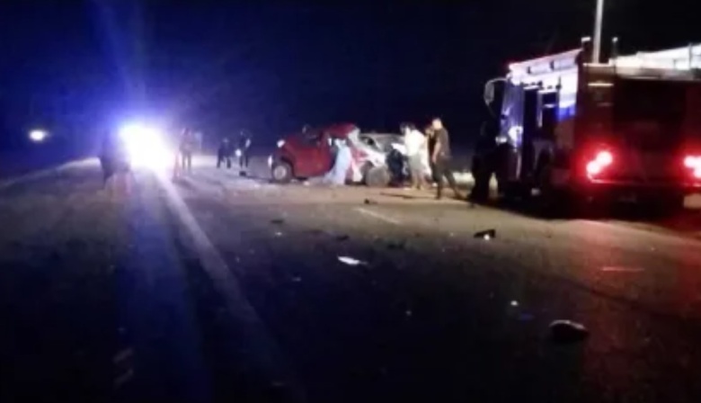 Fatal choque en la Ruta 3: cuatro fallecidos
