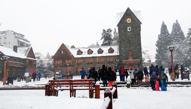 Gran nevada en Bariloche: 40 cm acumulados en 12 horas