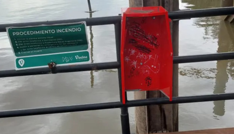 Denuncian nuevos hechos de vandalismo en el muelle de lanchas de Viedma