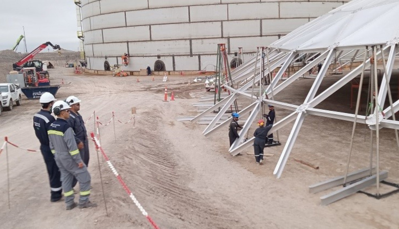 Allen: Río Negro inspeccionó una obra de Vaca Muerta Sur y exigió mejoras ambientales