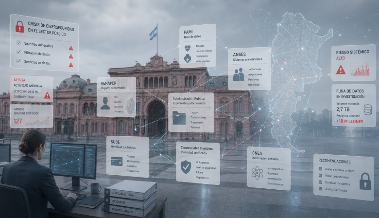 Ciberseguridad estatal en alerta: la fragilidad digital argentina quedó expuesta