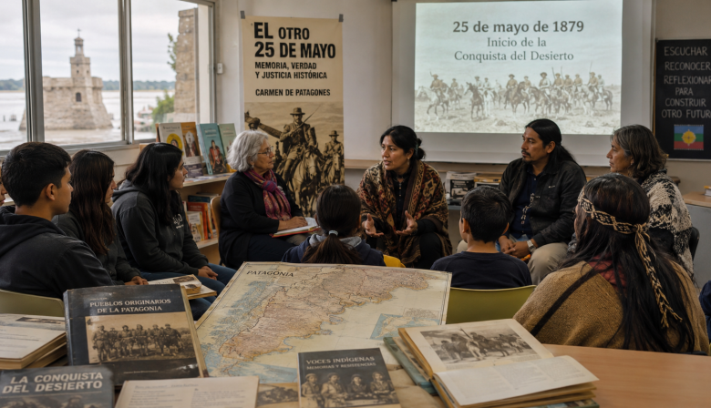 “El otro 25 de Mayo”: Patagones abrió una jornada sobre memoria indígena y Conquista del Desierto