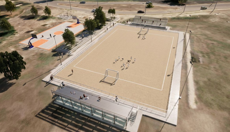 Impulso al deporte en Viedma: construirán una cancha de arena de nivel internacional para competencias de playa