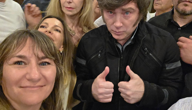 Una selfie, una candidatura y una interna: qué hay detrás de la foto de Cecchini con Milei