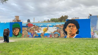 Inauguran mural en homenaje a los caídos y combatientes de Malvinas en Viedma