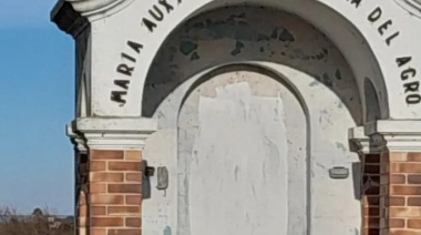 Indignación en la comunidad católica por vandalismo a la Virgen del puente Ferrocarretero