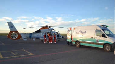Operativo aéreo de Prefectura en la capital rionegrina salvó dos vidas