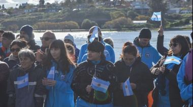 Viedma desafió al frío con una nueva edición del Winter Open Water
