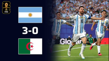 Messi brilló en el debut y Argentina arrancó el Mundial con una goleada