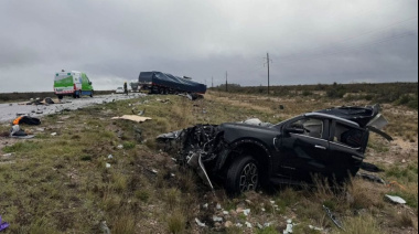 Choque fatal en la Ruta 251: dos muertos y un herido grave cerca de Conesa