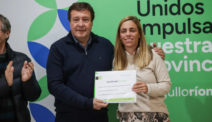 Con fondos provinciales, se construirá el acceso al Parque Industrial de Roca y se reactivan obras clave