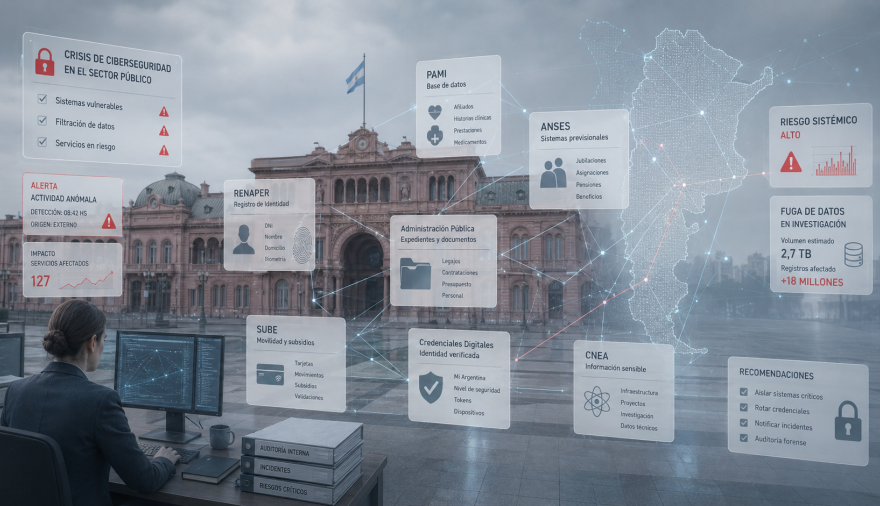 Ciberseguridad estatal en alerta: la fragilidad digital argentina quedó expuesta