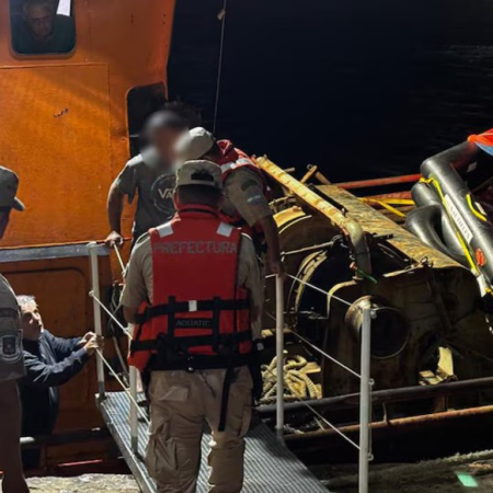 Intensa búsqueda en el Golfo San Matías tras el hundimiento del pesquero Heleno A