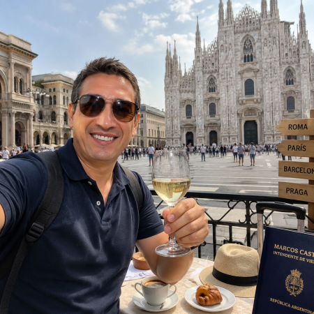 Marcos Castro se tomó licencia para vacacionar en Europa mientras barrios de Viedma se inundan cada vez que llueve