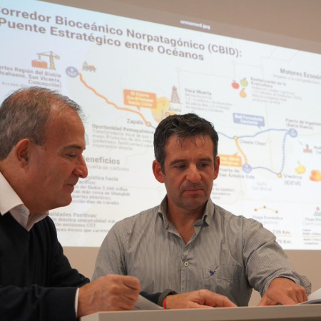 Pesatti presentó al coordinador técnico del Corredor Bioceánico y lanzó la web oficial del proyecto