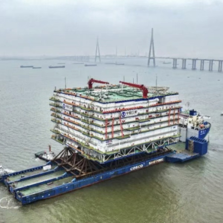 China instala la mayor estación conversora eólica offshore del mundo