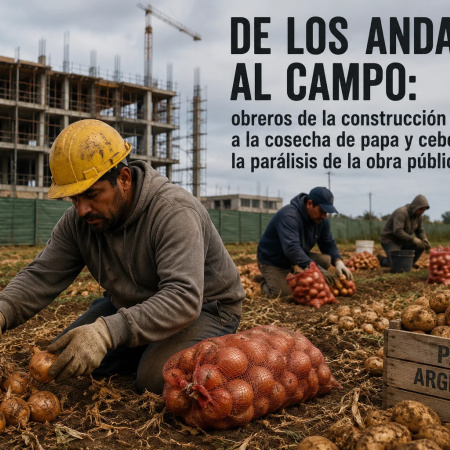 Obreros de Patagones migran al campo por la parálisis de obras