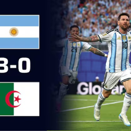 Messi brilló en el debut y Argentina arrancó el Mundial con una goleada