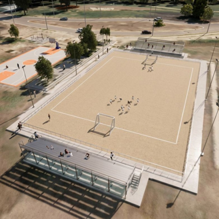 Impulso al deporte en Viedma: construirán una cancha de arena de nivel internacional para competencias de playa