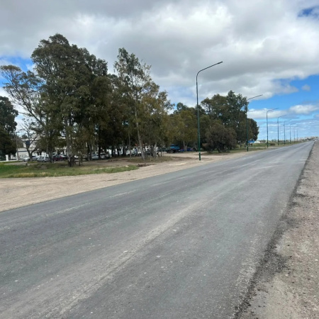 Ruta Provincial 1: terminaron los trabajos de reasfaltado y el tramo ya está habilitado en Viedma
